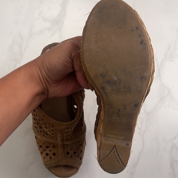 Authentic Prada Raffia Wedges | Size 36.5 EU / Size 6.5 US | Great Condition - Picture 7 of 7